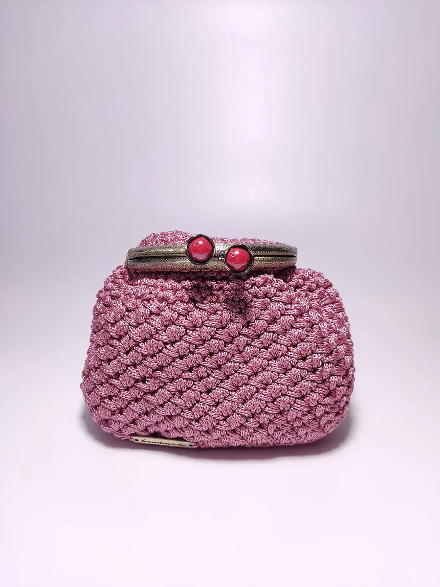 Πορτοφόλι μικρό με vintage κούμπωμα σάπιο μήλο