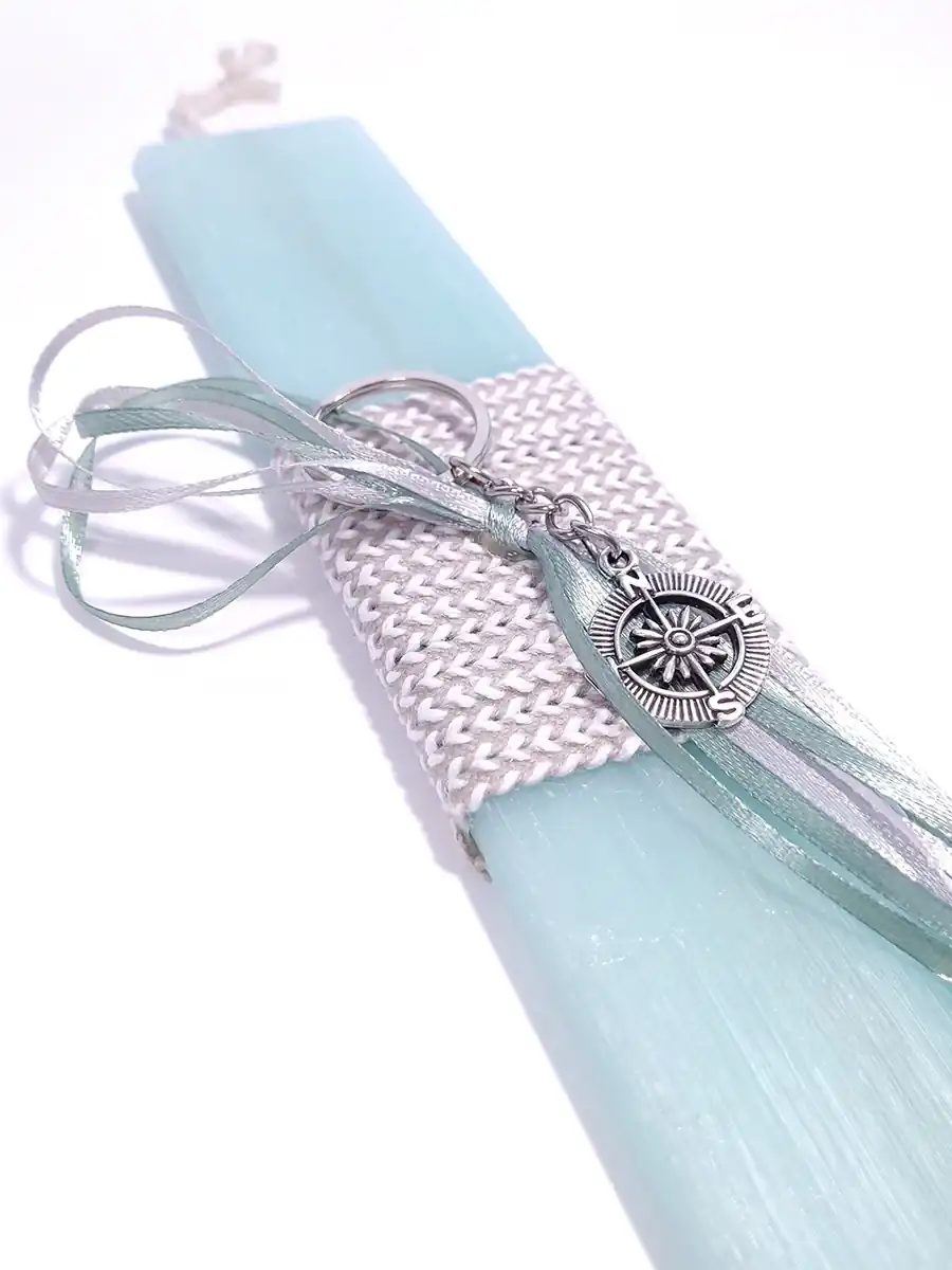 Λαμπάδα σιέλ με μπρελόκ