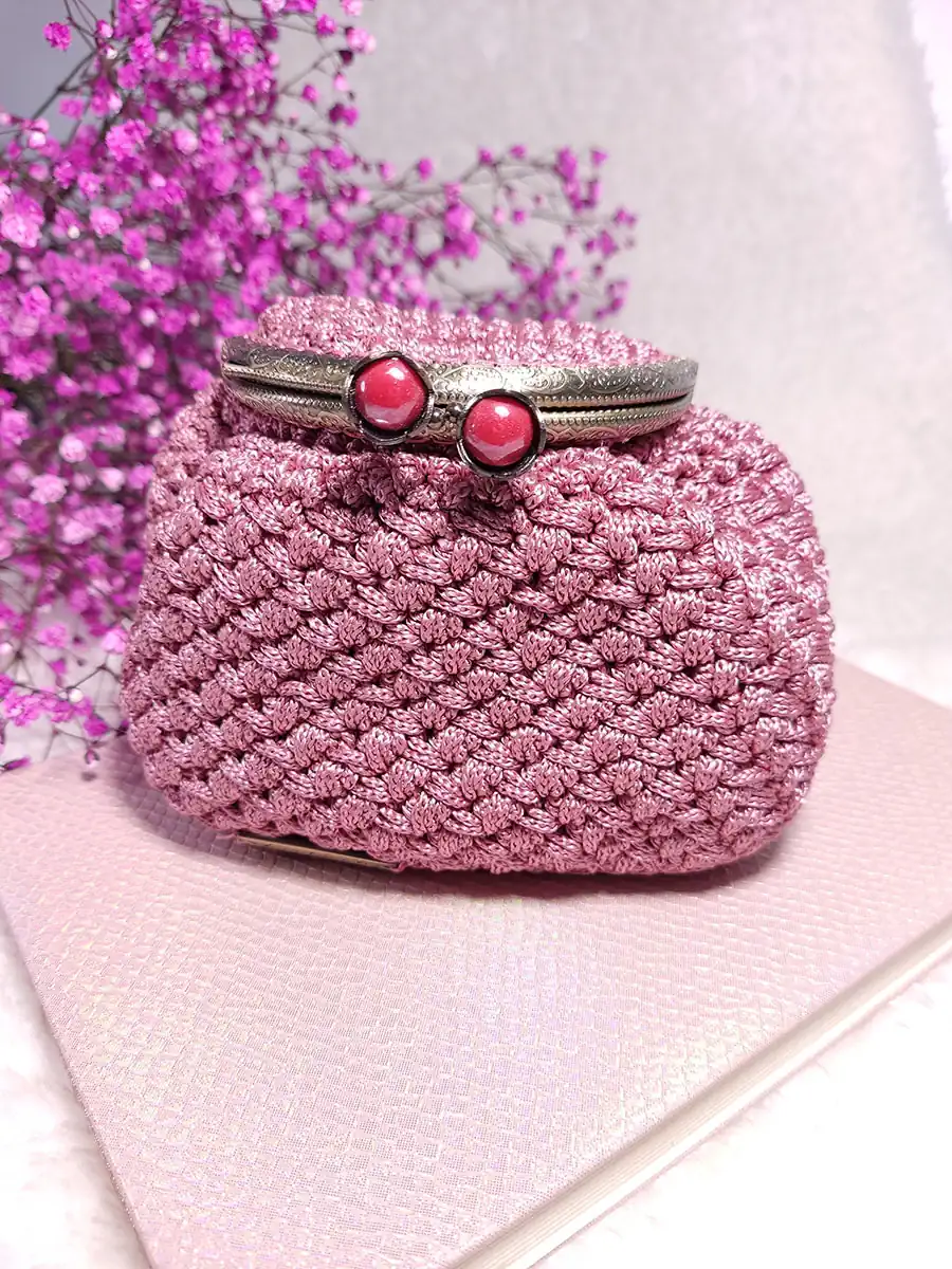 Πορτοφόλι μικρό με vintage κούμπωμα σάπιο μήλο