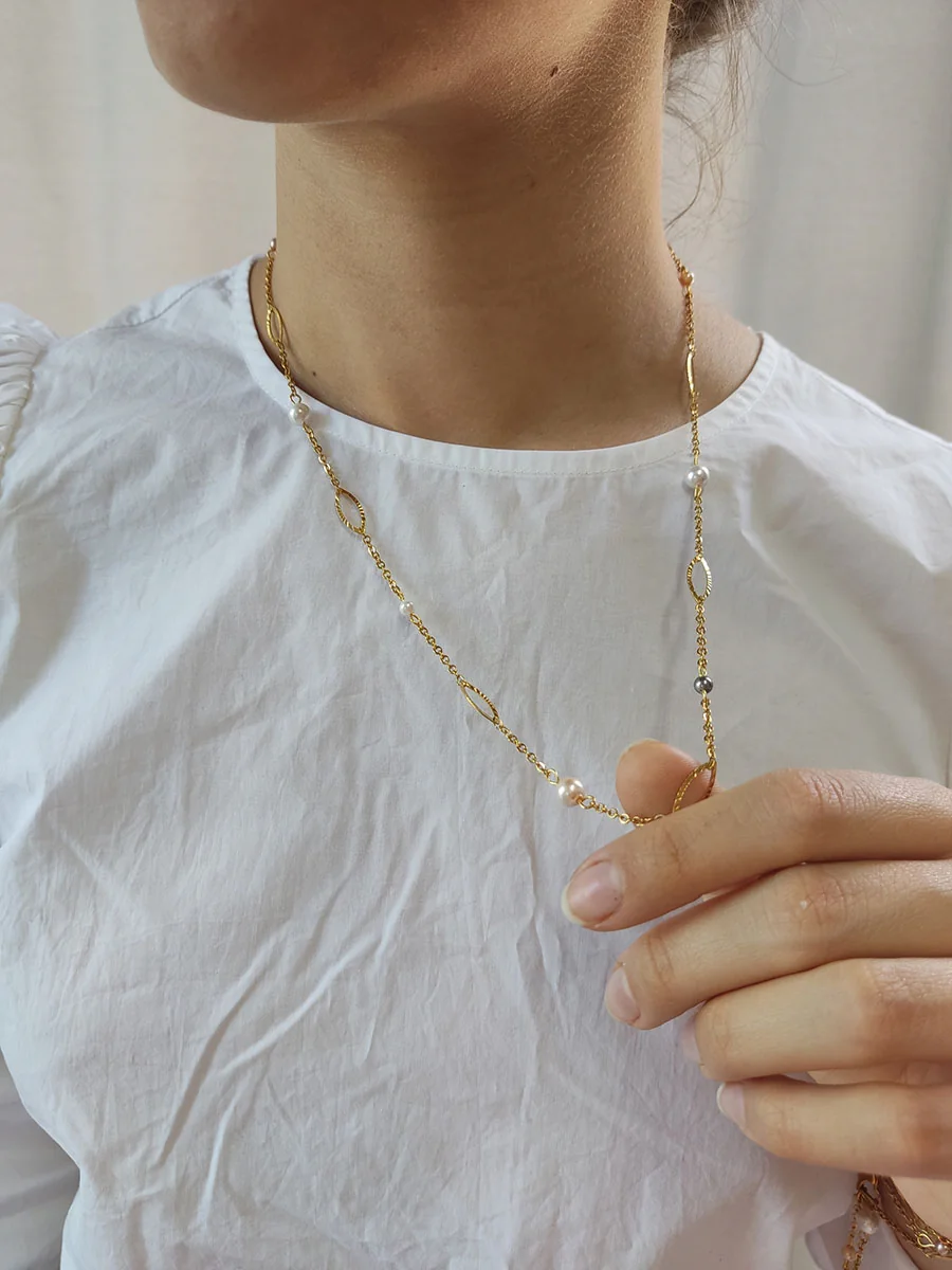 Αλυσίδα πολυμορφική ατσάλινη με φίλντισι