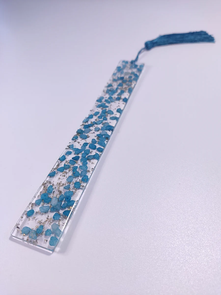 Σελιδοδείκτης με μπλε πετραδάκια