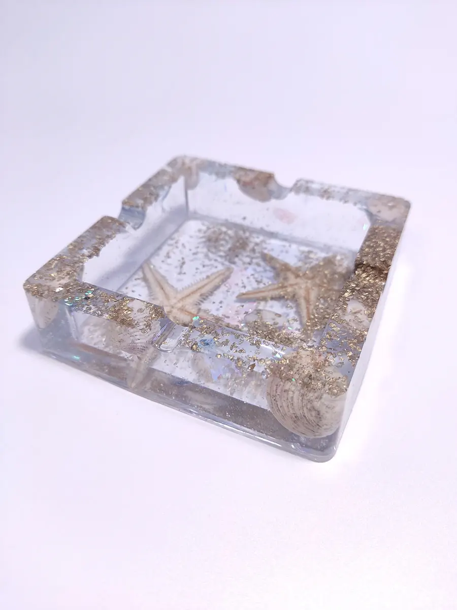 Τασάκι τετράγωνο με αστερίες