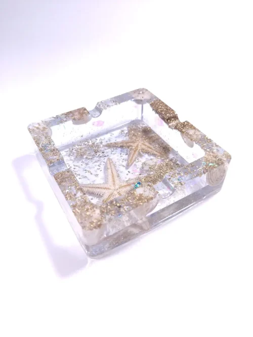 Τασάκι τετράγωνο με αστερίες