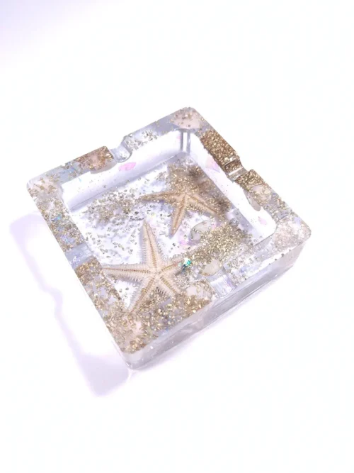 Τασάκι τετράγωνο με αστερίες