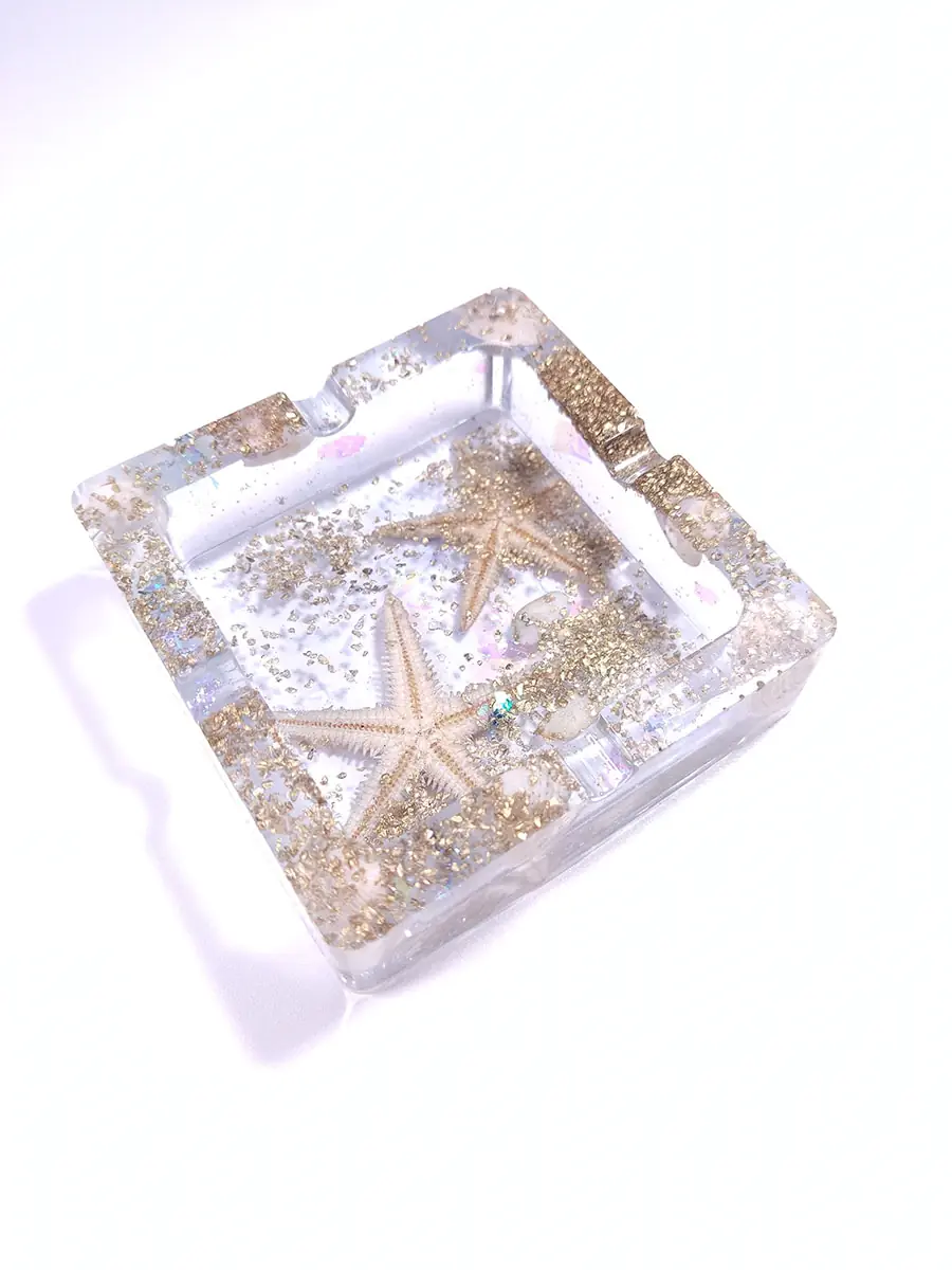 Τασάκι τετράγωνο με αστερίες