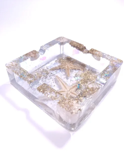 Τασάκι τετράγωνο με αστερίες