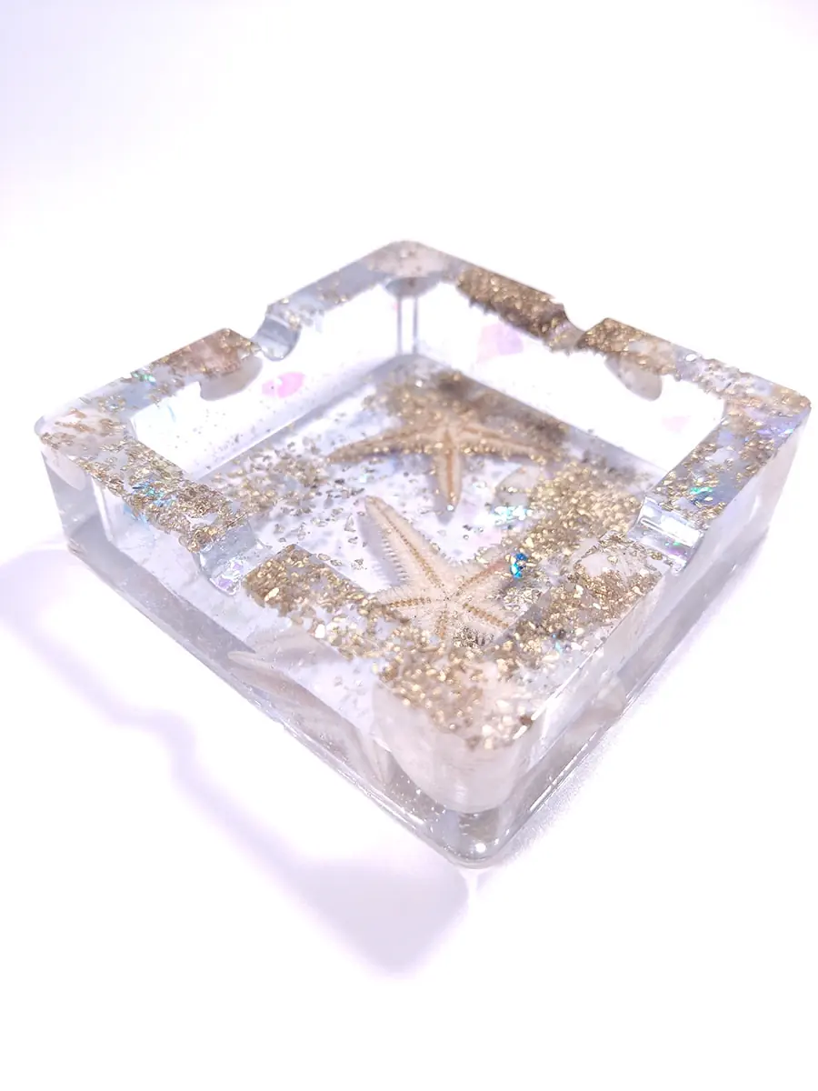 Τασάκι τετράγωνο με αστερίες