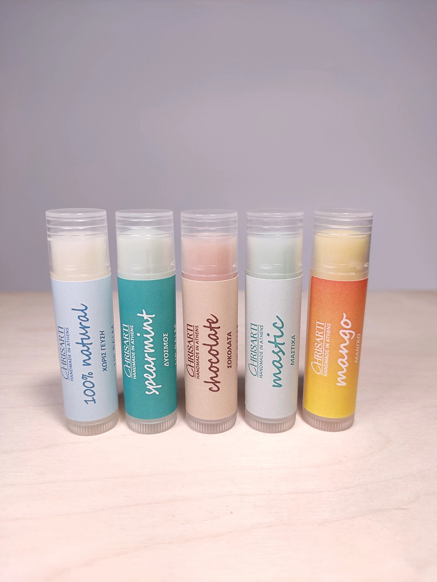 The Natural Kiss Collection - Σετ 5 Χειροποίητα Lip Balms από 100% Φυσικά Συστατικά | CHRISARTI