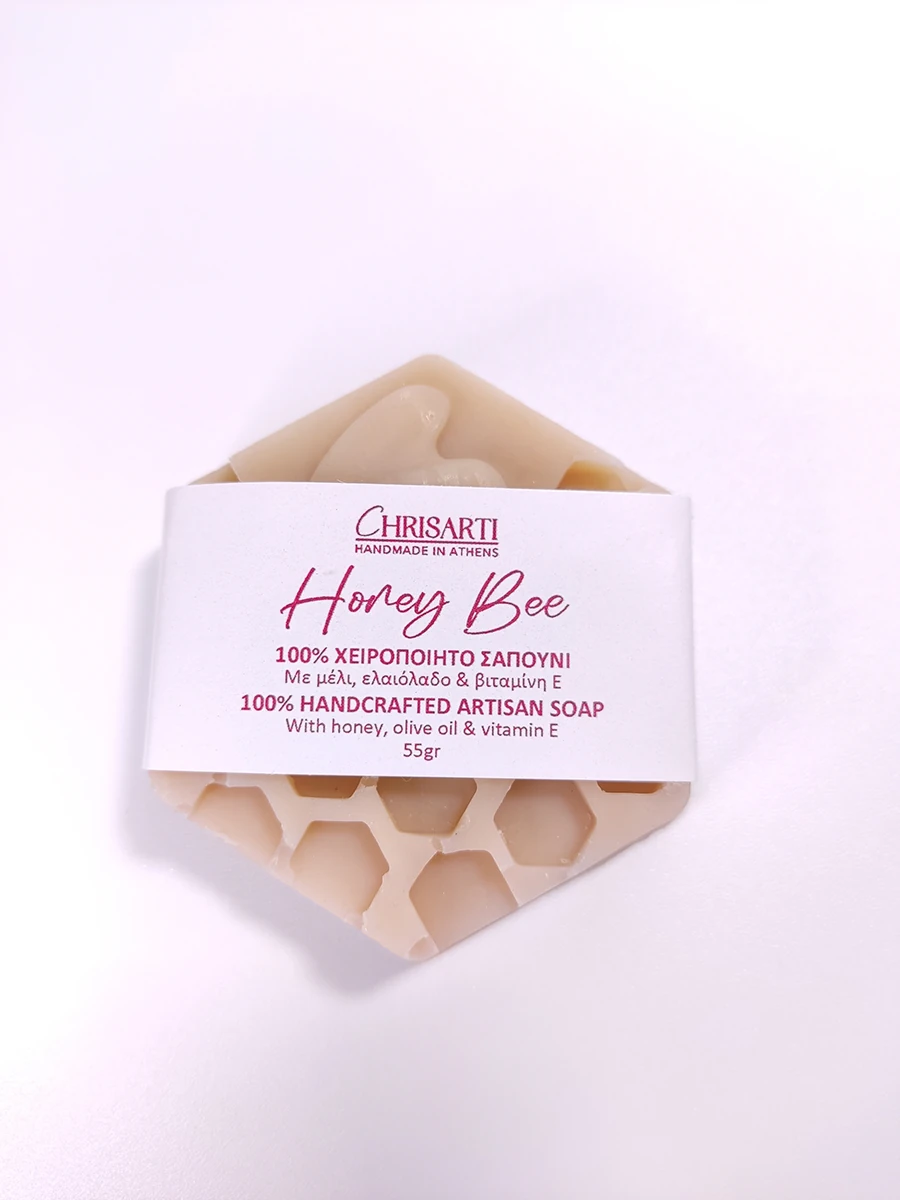 Χειροποίητο Φυσικό Σαπούνι Honey Bee 55gr | CHRISARTI