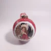 Σετ 2 χριστουγεννιάτικες χειροποίητες μπάλες 10cm με vintage εικόνες