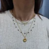 NECKLACE-0046 Αλυσίδα ατσάλινη χρυσή με κεραυνό