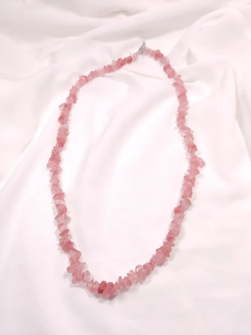 Κολιέ με ροζ τουρμελίνη