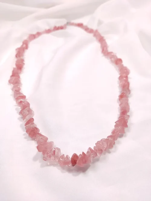 Κολιέ με ροζ τουρμελίνη