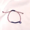 MARCHBR-0004 (2) Βραχιόλι Μαρτάκι με σκούρο μπλε κορδόνι & ματάκι