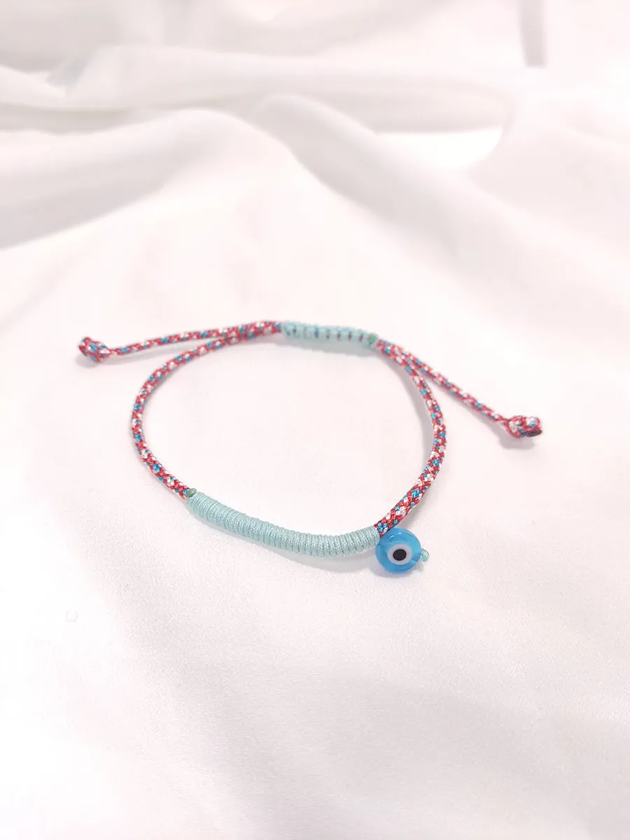 Βραχιόλι Μαρτάκι με βεραμάν κορδόνι & ματάκι