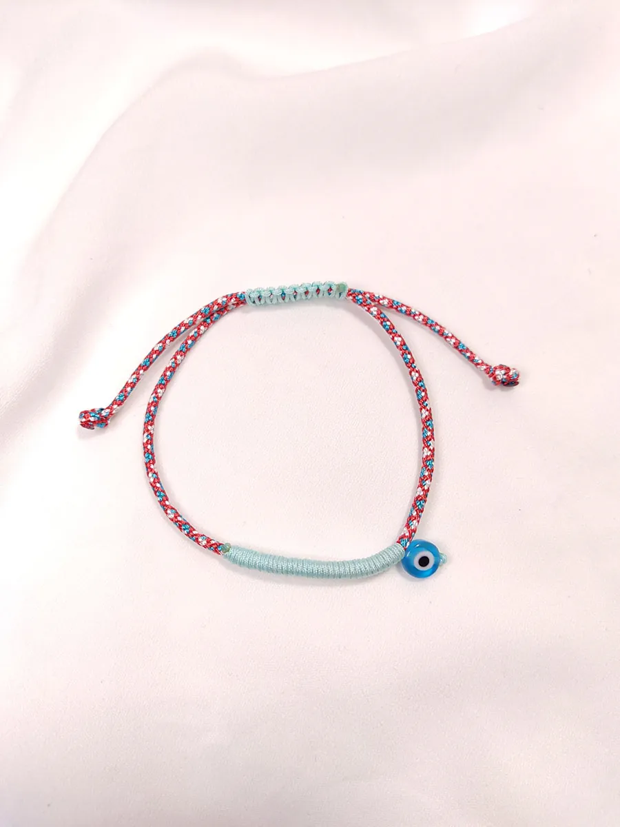 Βραχιόλι Μαρτάκι με βεραμάν κορδόνι & ματάκι
