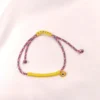 Βραχιόλι Μαρτάκι με κίτρινο κορδόνι & ματάκι
