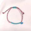 Βραχιόλι Μαρτάκι με γαλάζιο κορδόνι & ματάκι