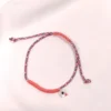 MARCHBR-0009 (2) Βραχιόλι Μαρτάκι με κοραλί κορδόνι & ματάκι