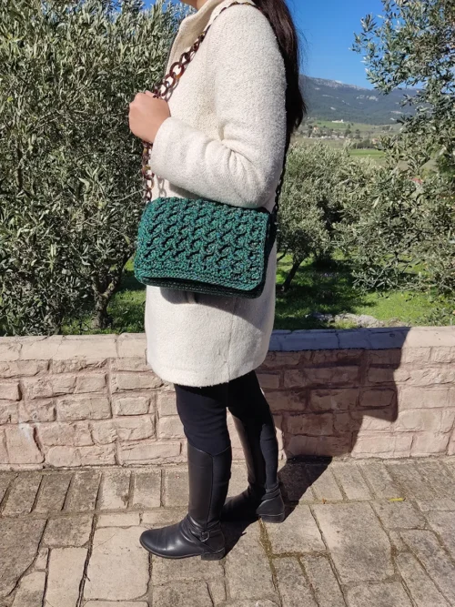 Τσάντα ώμου πράσινη