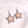 Σκουλαρίκια αστέρια σομόν