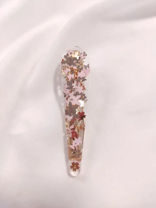 HAIRACCESSORIES-0011 (2) Κλιπ μαλλιών λεπτό με πεταλούδες