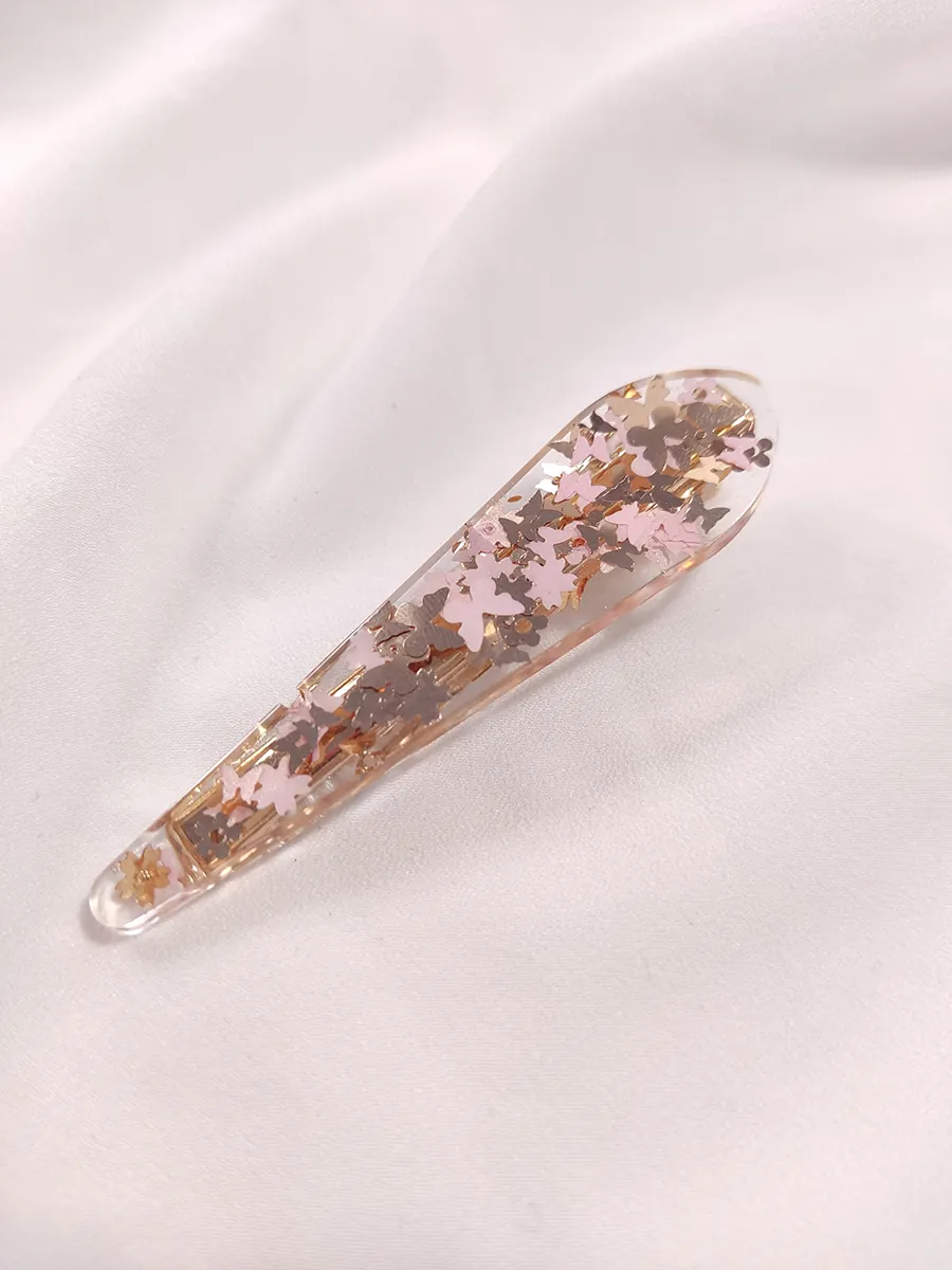 HAIRACCESSORIES-0011 (3) Κλιπ μαλλιών λεπτό με πεταλούδες