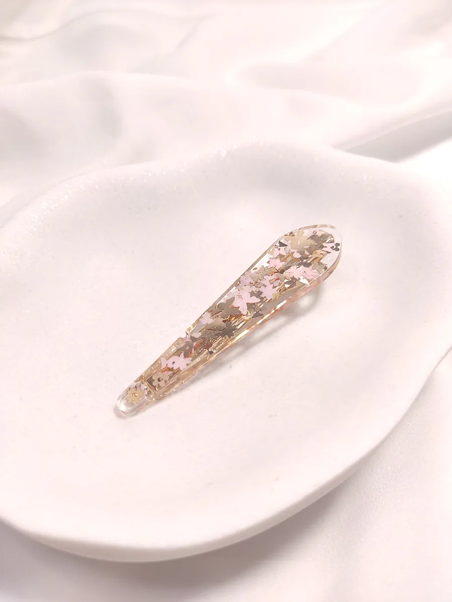 Κλιπ μαλλιών λεπτό με πεταλούδες