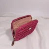 WALLET-0018 (7) Πορτοφόλι μικρό με 1 φερμουάρ φούξια