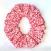 Scrunchie Λάστιχο μαλλιών ροζ animal print Large