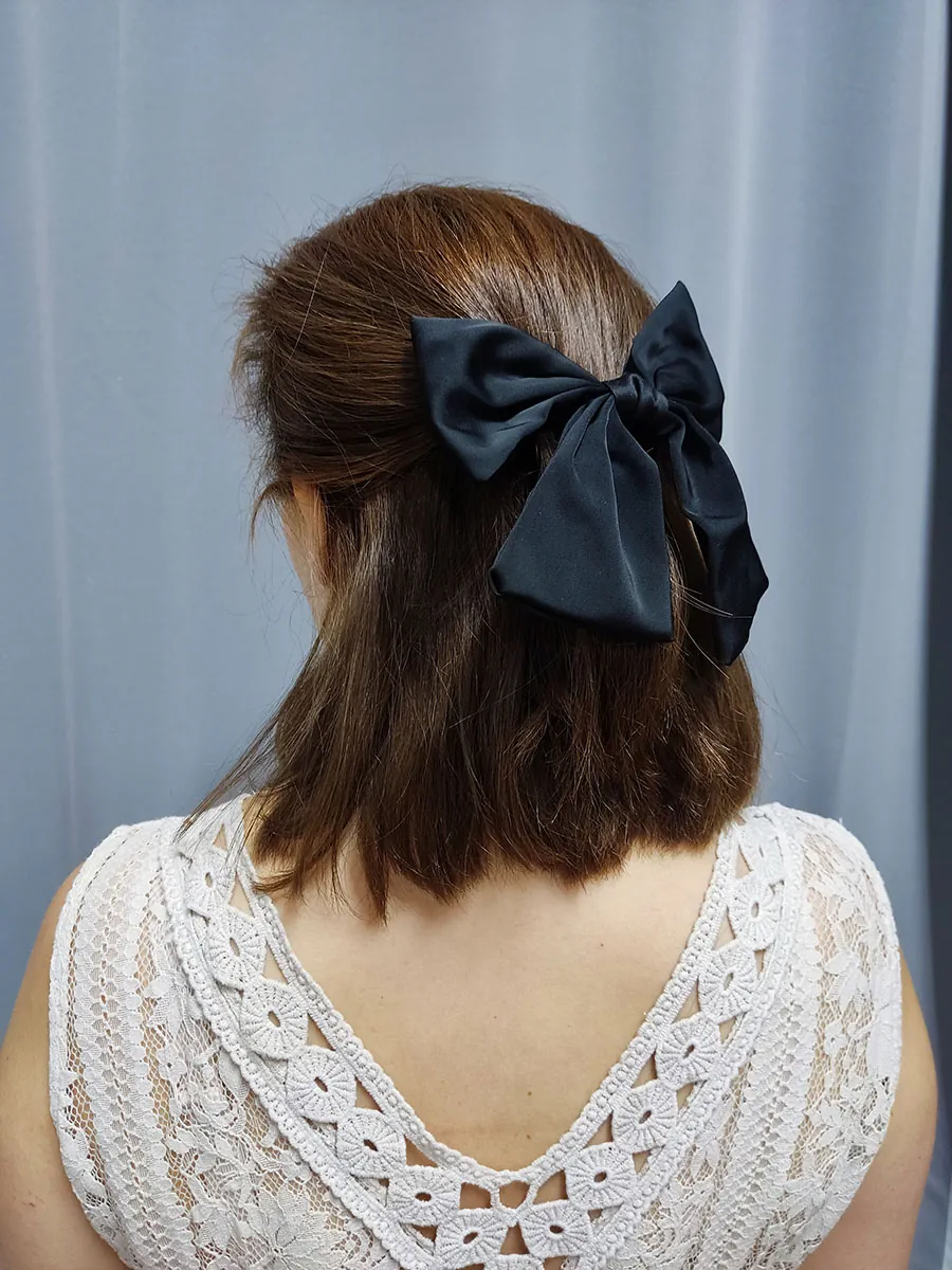 Φιόγκος για μαλλιά μαύρος