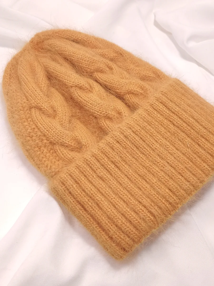 BEANIES-0018 (1) Μονόχρωμο Σκουφί με Σχέδιο Πλεξούδες - 2 αποχρώσεις | CHRISARTI