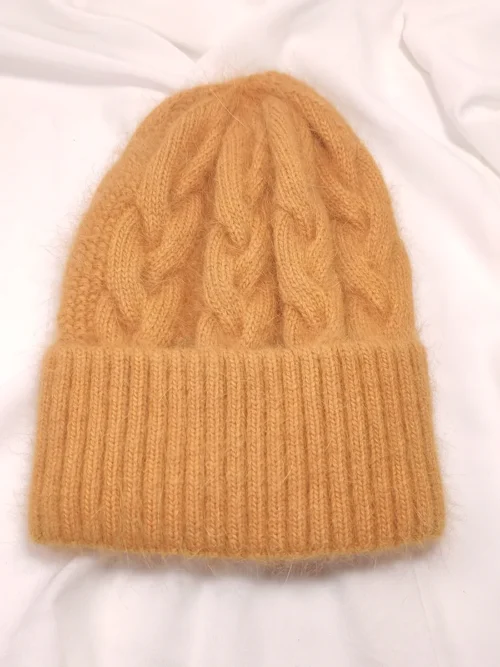 BEANIES-0018 (2) Μονόχρωμο Σκουφί με Σχέδιο Πλεξούδες - 2 αποχρώσεις | CHRISARTI