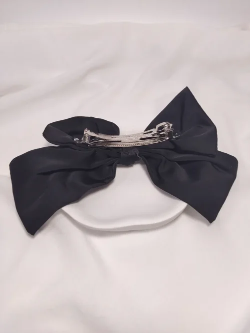 BOWS-0004 (1) Φιόγκος για μαλλιά μαύρος