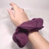 Scrunchie Λάστιχο μαλλιών μουσελίνας μοβ Large