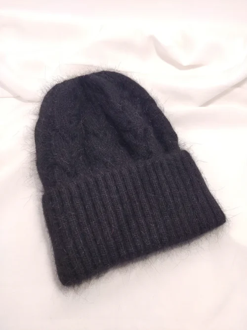 BEANIES-0017 (2) Μονόχρωμο Σκουφί με Σχέδιο Πλεξούδες - 2 αποχρώσεις | CHRISARTI