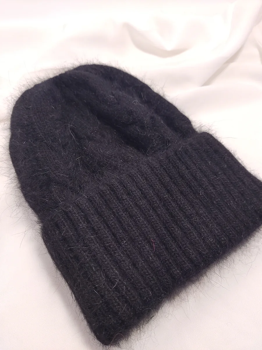 BEANIES-0017 (3) Μονόχρωμο Σκουφί με Σχέδιο Πλεξούδες - 2 αποχρώσεις | CHRISARTI