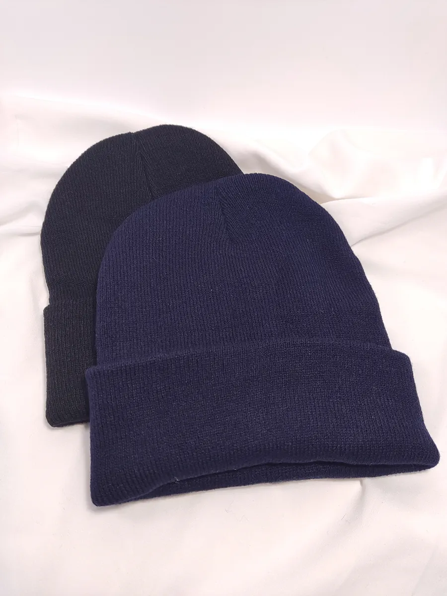 BEANIES-0023 (2) Σκουφί αντρικό μονόχρωμο 2 χρώματα