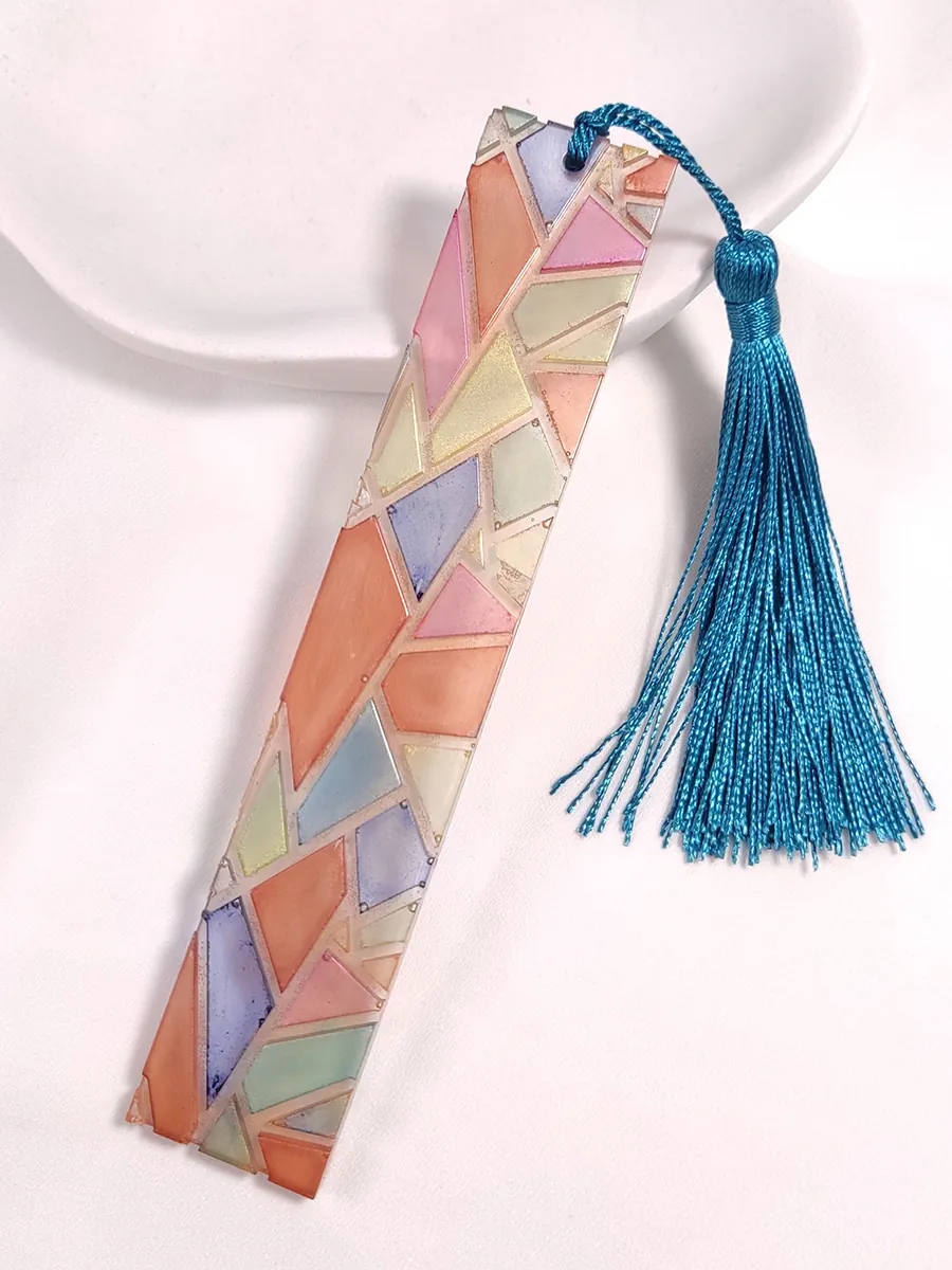 Σελιδοδείκτης πολύχρωμος με ανάγλυφα γεωμετρικά σχήματα