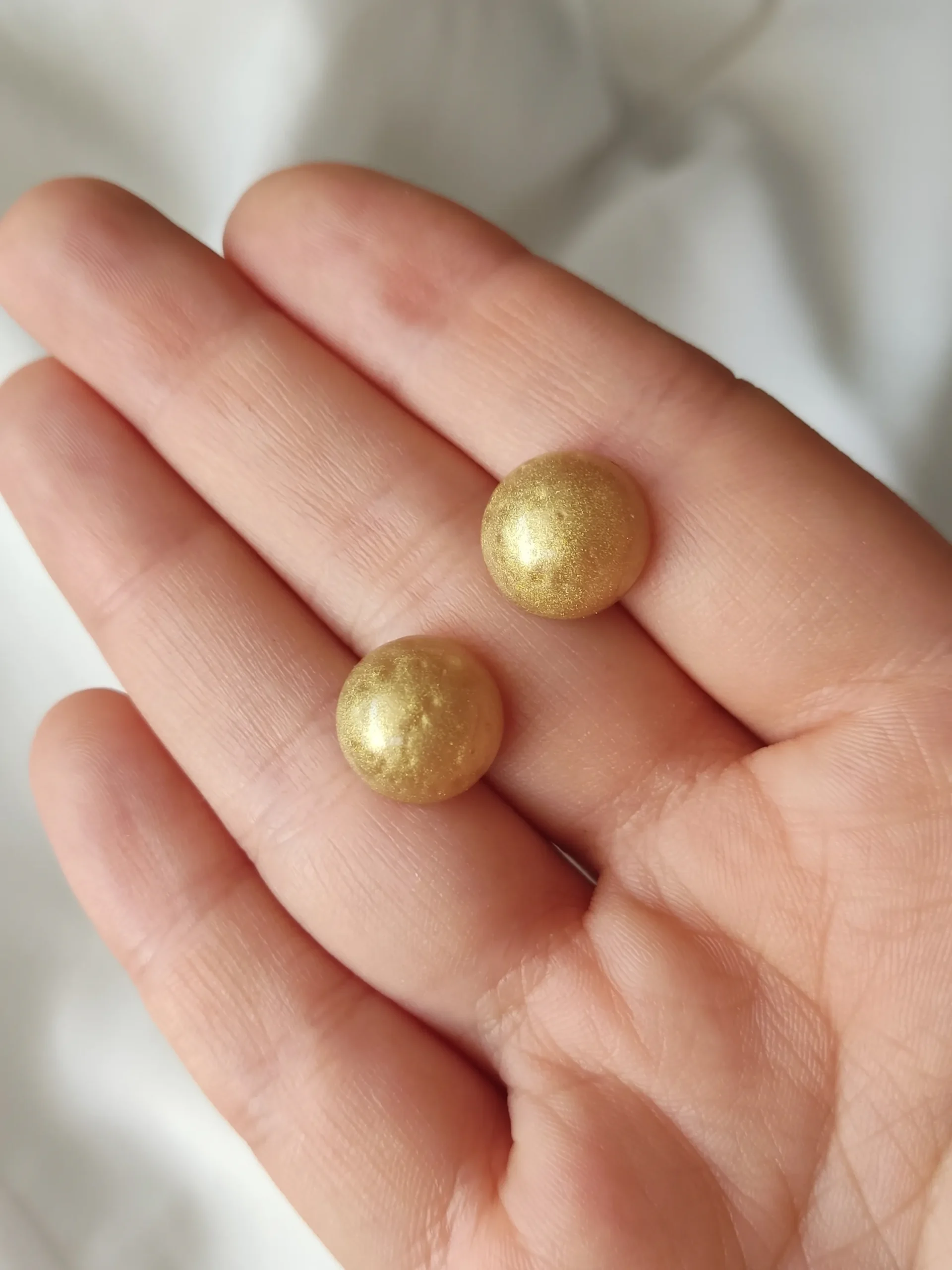 EARRINGKRF-0023S Σκουλαρίκια ατσάλινα καρφάκια χρυσά