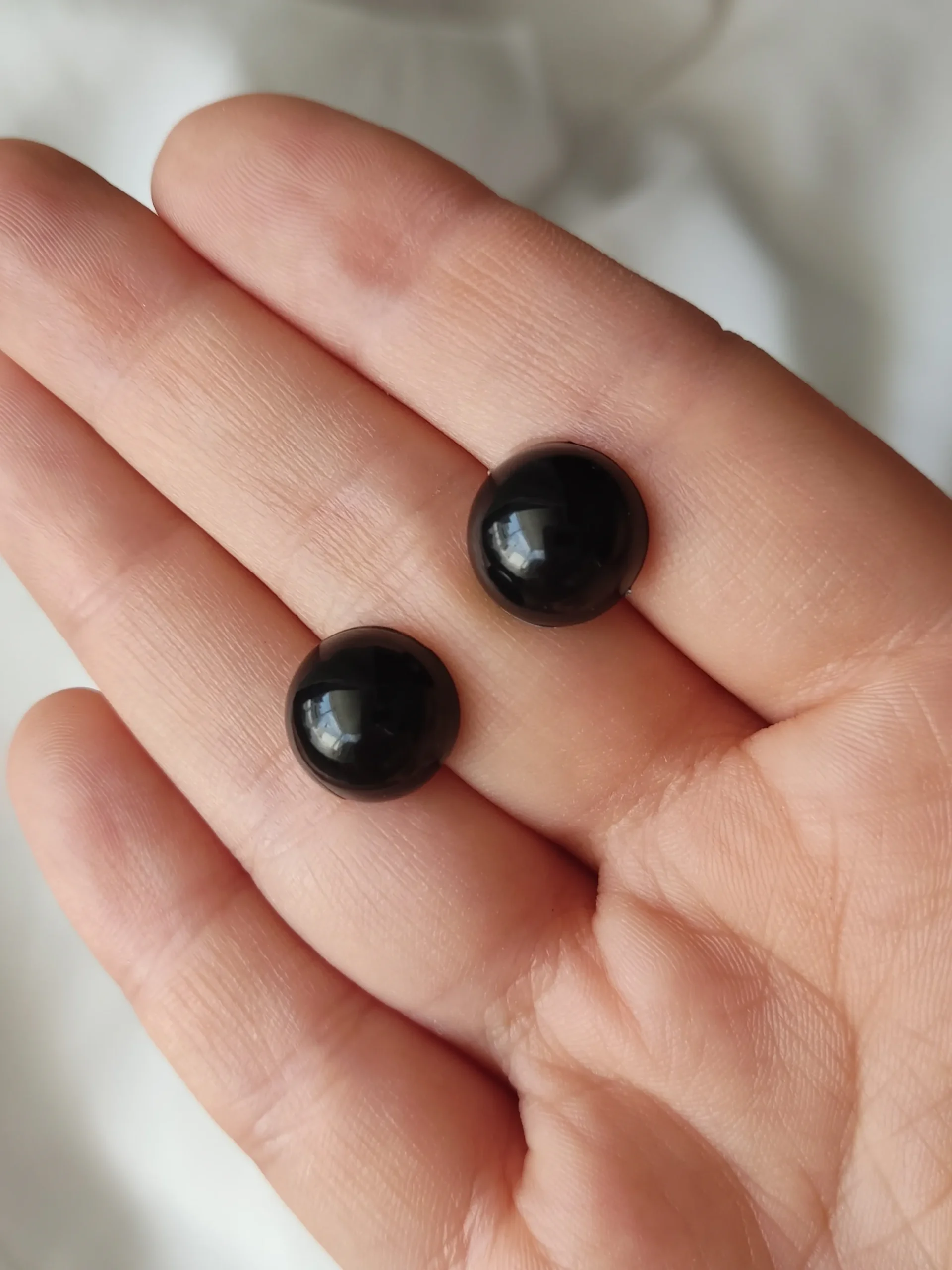 EARRINGKRF-0029S Σκουλαρίκια ατσάλινα καρφάκια μαύρα