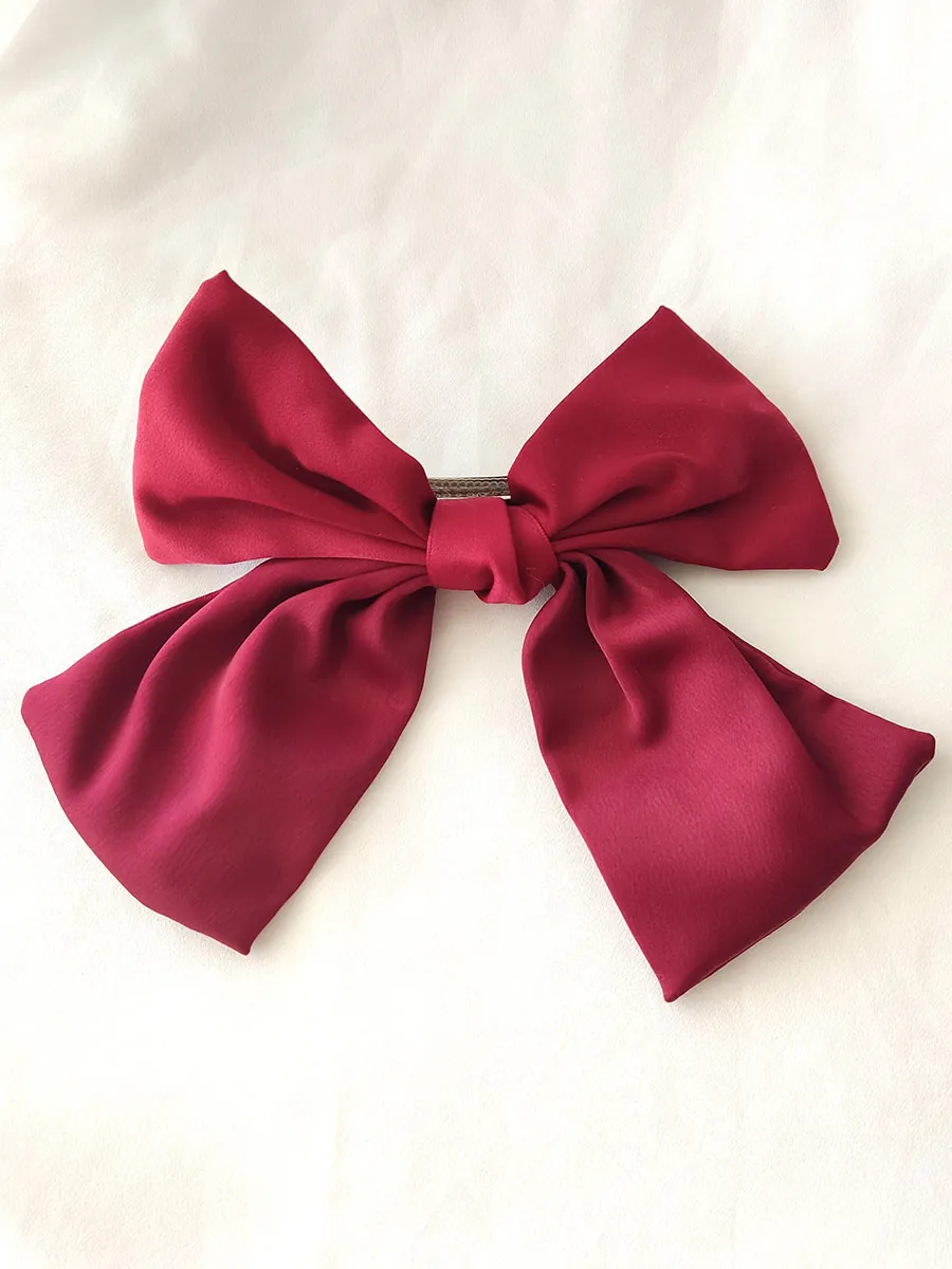 BOWS-0003 Φιόγκος για μαλλιά μπορντό