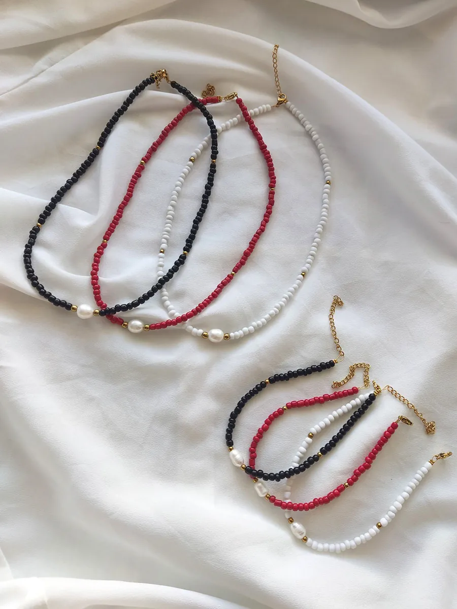 GIFTSET-0003 Σετ δώρου με κολιέ & βραχιόλι με φυσικό μαργαριτάρι