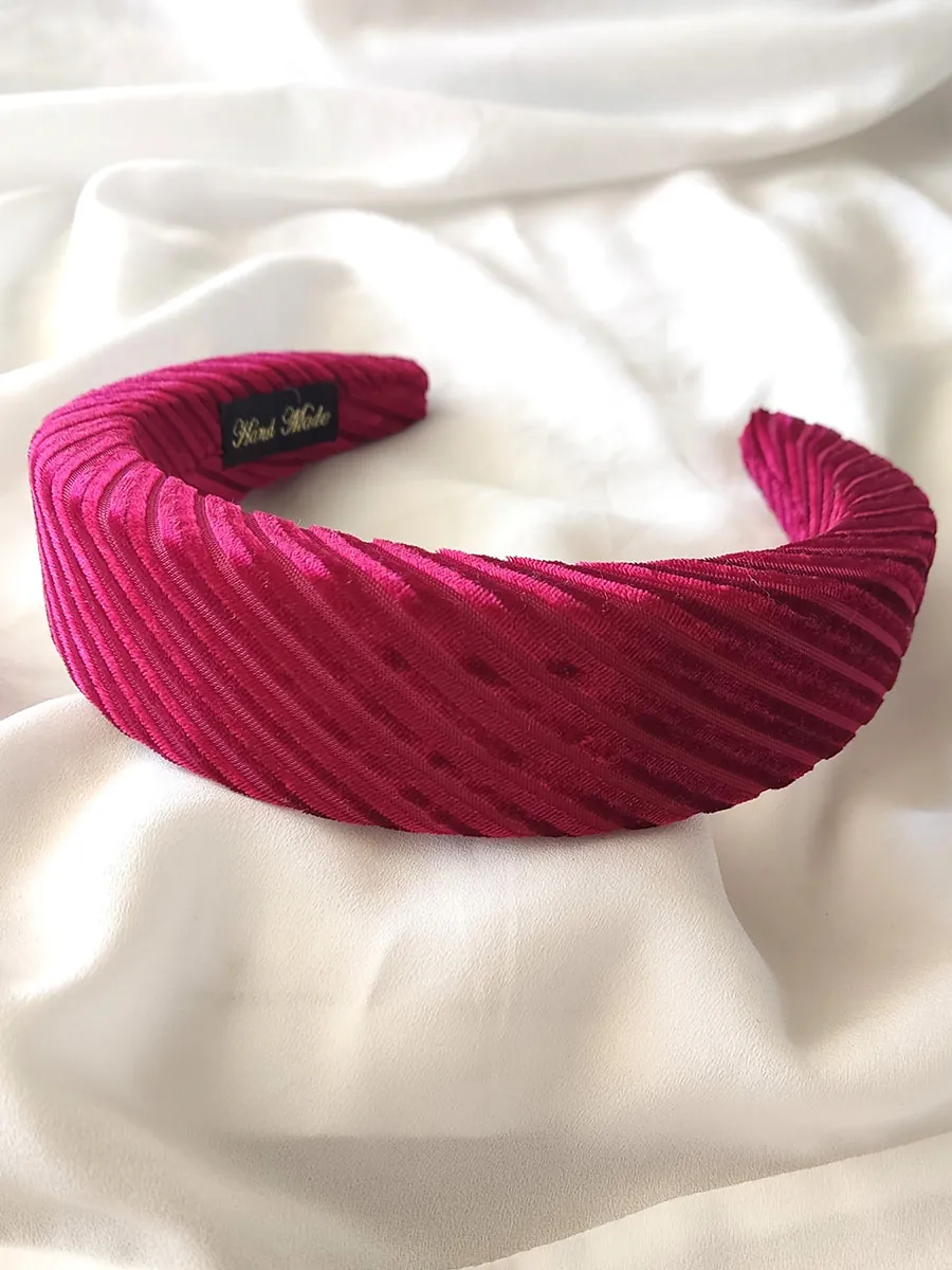 Υφασμάτινη στέκα μαλλιών βελούδινη κοτλέ - 2 χρώματα | CHRISARTI