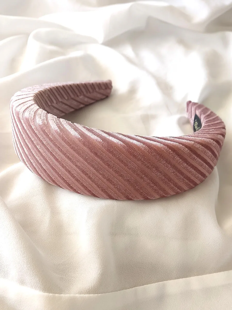 Υφασμάτινη στέκα μαλλιών βελούδινη κοτλέ - 2 χρώματα | CHRISARTI