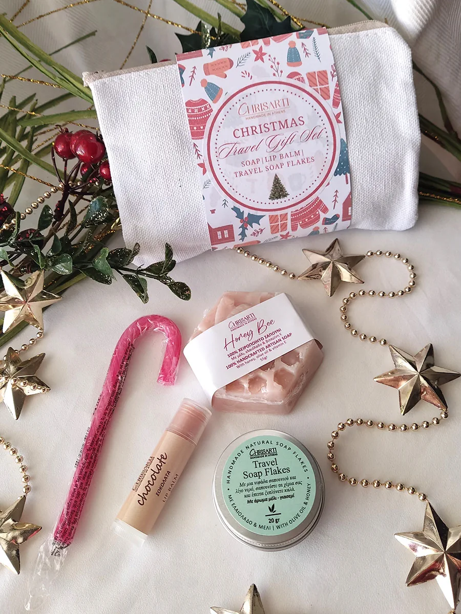Cozy Travel Moments Set | Χειροποίητο Σετ Περιποίησης Ταξιδιού από Φυσικά Συστατικά | CHRISARTI