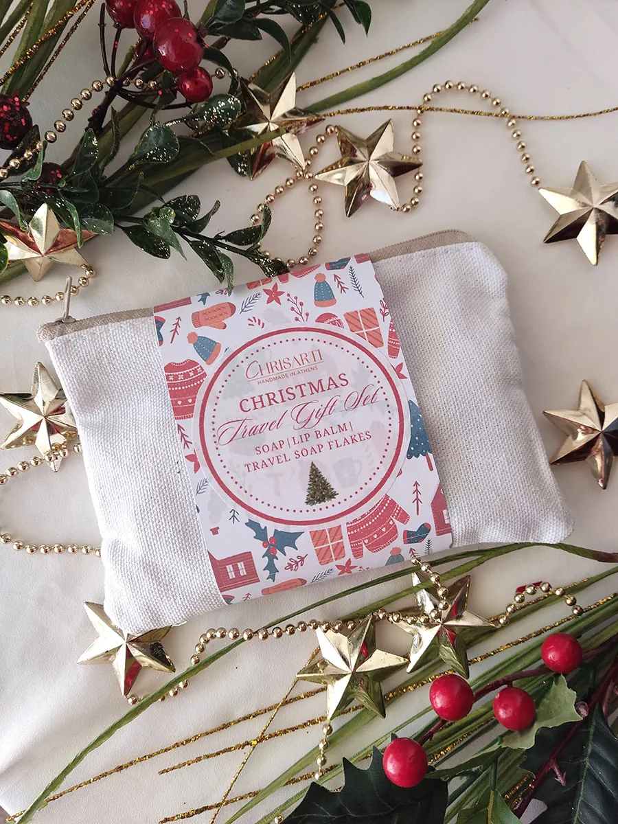 GIFTSET-0004 Cozy Travel Moments Set | Χειροποίητο Σετ Περιποίησης Ταξιδιού από Φυσικά Συστατικά | CHRISARTI