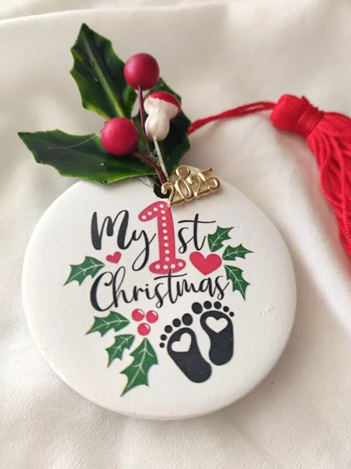 Γούρι κεραμικό Τα πρώτα μου Χριστούγεννα 2026 | CHRISARTI