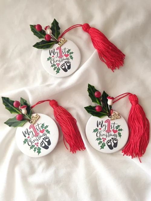 Γούρι κεραμικό Τα πρώτα μου Χριστούγεννα 2026 | CHRISARTI