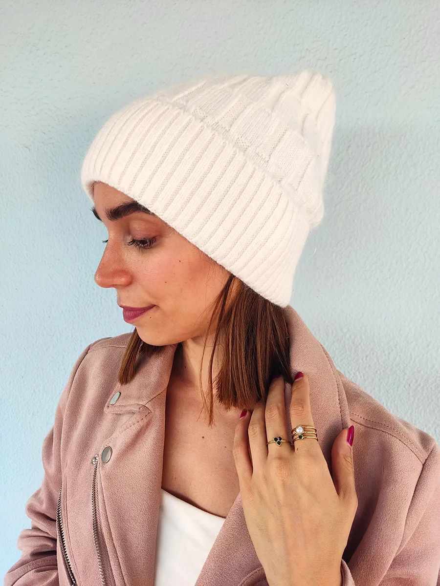 Σκουφί με πλέξη αμύγδαλο – Ζεστό, μοντέρνο και άνετο σε 7 αποχρώσεις | CHRISARTI